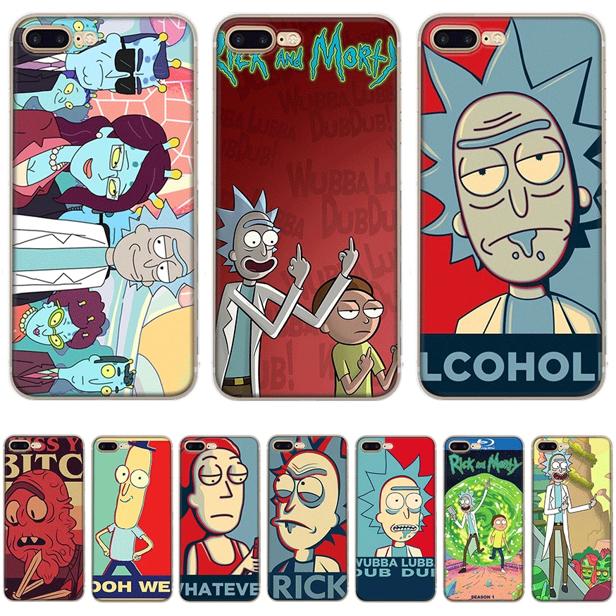 Чехол для мобильного телефона iPhone 11 Pro X XR XS Max 5 5S SE 6 6S 7 8 Plus жесткий чехол Rick Y Morty