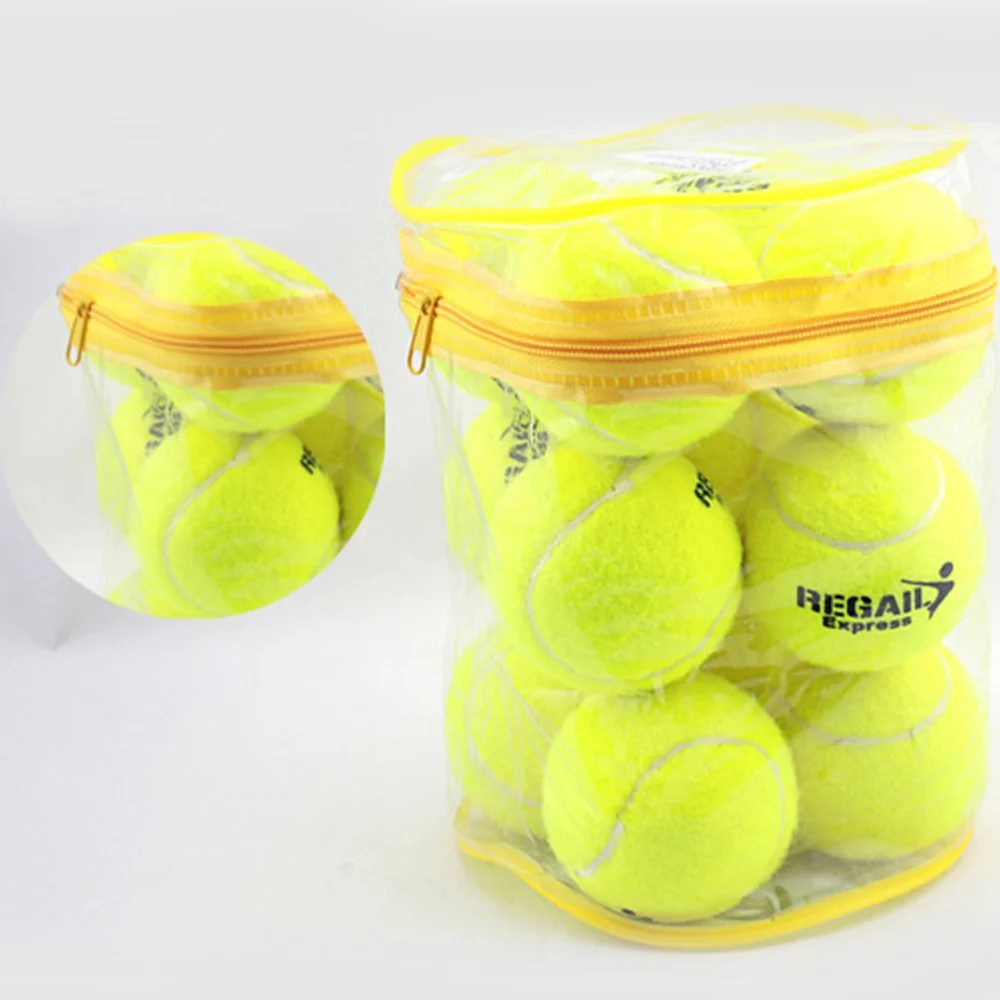 

12PCS Elastic Tennis Balls Training Tennis Balls for Sports Practice Outdoor