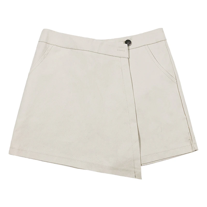 Летняя юбка шорты женские повседневные с высокой талией размера плюс одежда для