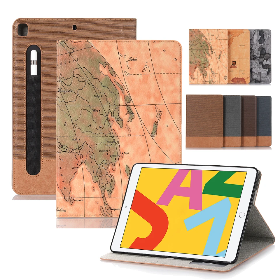 Новый роскошный чехол для планшета iPad 10 2 2019 7 й карандаш с отделением карт