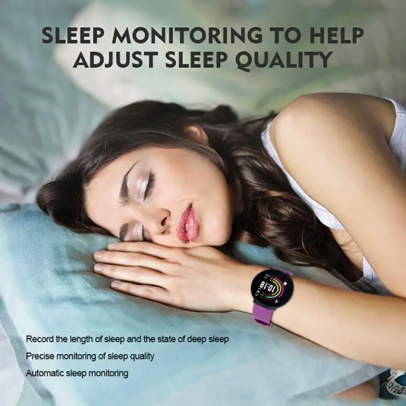 

D19 Men Women Sport Smart Watch Sleep Monitoring Fitness Tracker Heart Rate Monitor Waterproof Bracelet Smartwatch
