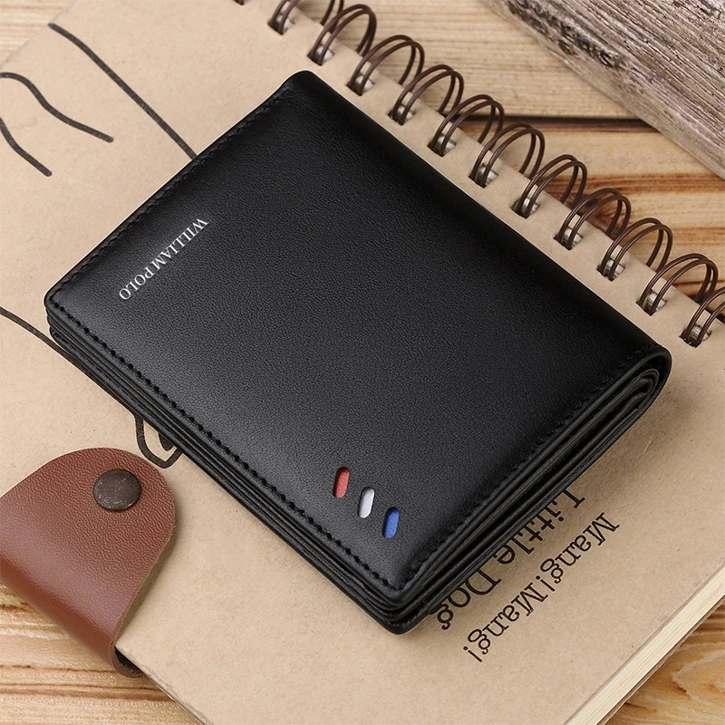 

Men Wallets Leather Purse credit card Luxury Card package Genuine Leather Men's WalletsNew Design Men Short