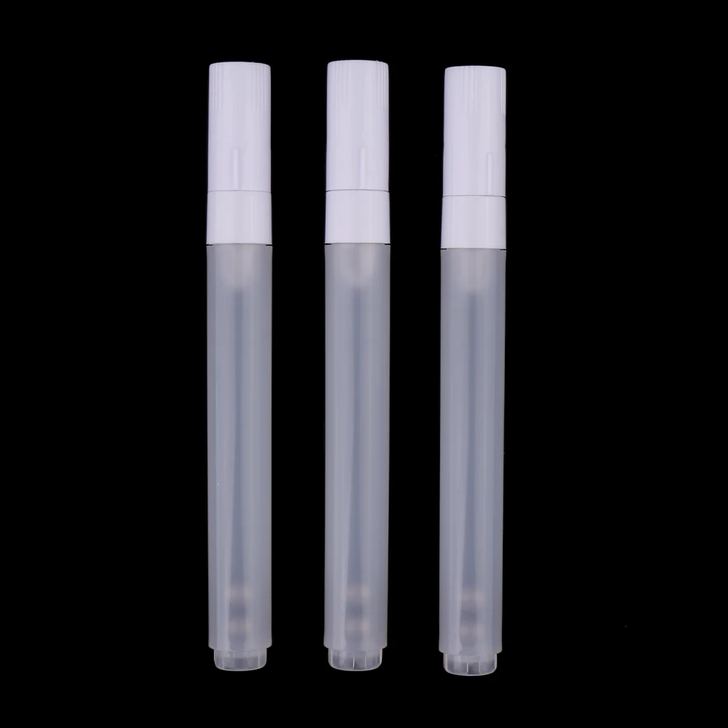 

3pcs Nail Twist Pens Empty Transparent Nail Oil Pen with Tip Cosmetic Container Applicators Eyelash Liquid Tube