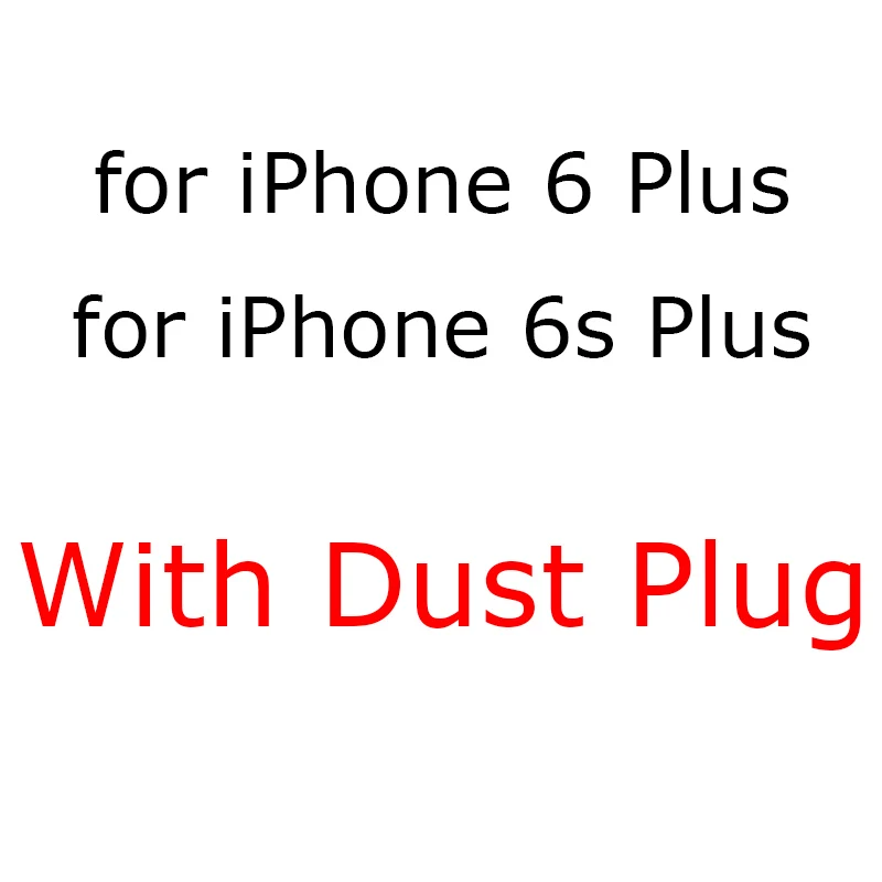 Пылезащитная заглушка прозрачные силиконовые чехлы для iPhone 6 6s 7 8 Plus X XR XS Max мягкий чехол на заднюю панель телефона iPhone6 iPhone7 iPhone8 iphoneexr - Цвет: Transparent
