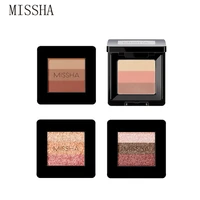 missha triple shadow 12 color makeup eyeshadow pallete makeup brushes 12 colors shimmer pigmented eye shadow korea cosmetics
