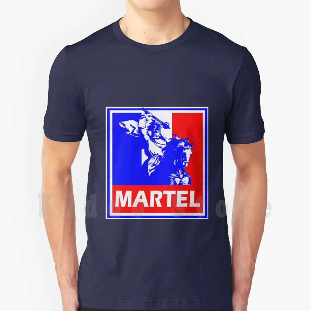Футболка Martel сделай сам 100% хлопок Мартел Франция французский национализм флаг
