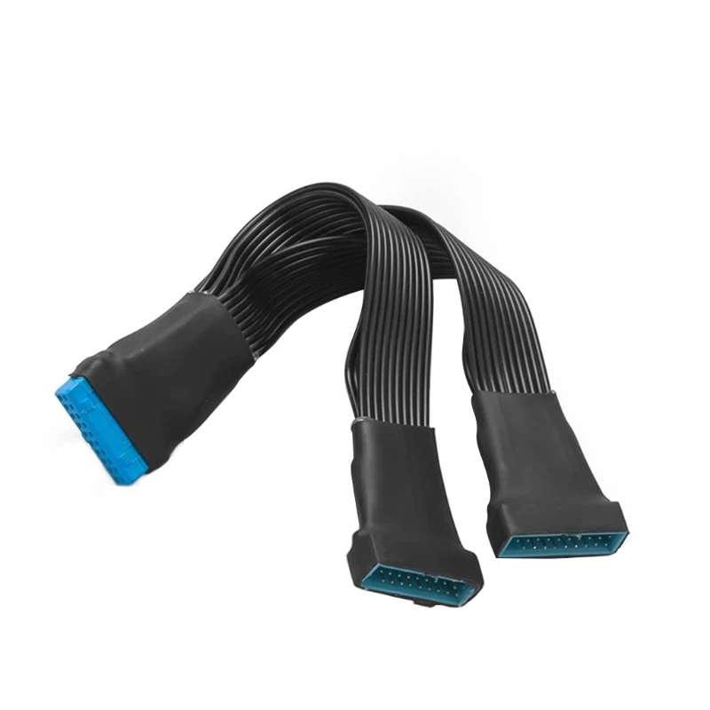 

Кабель-удлинитель для материнской платы Usb 3.0 19pin/20pin 4.7in Usb 3.0 19pin/20pin Женский к мужскому Y-разветвитель