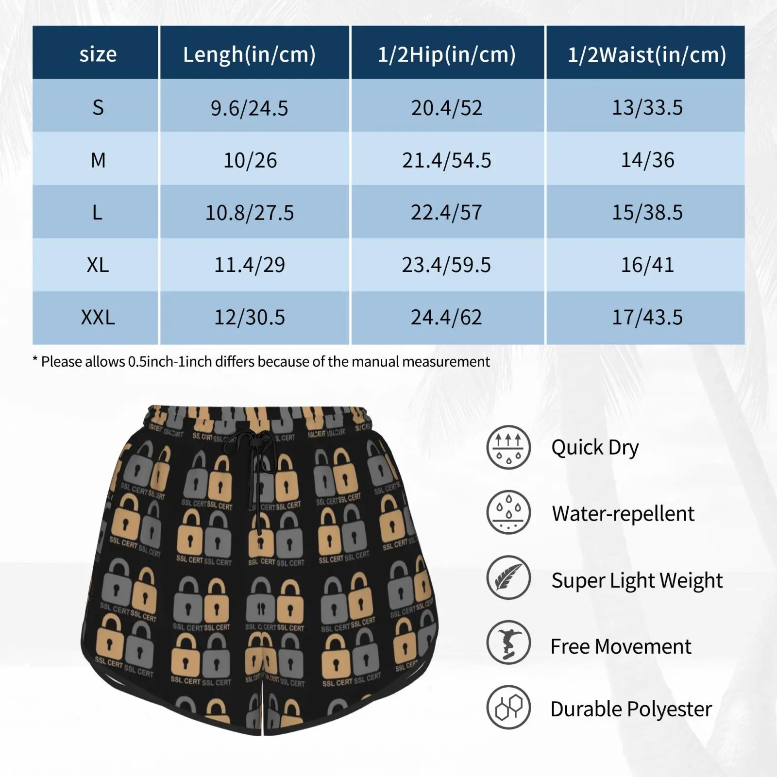 

Ssl Certificate-Internet Security Swim Shorts Women Beach Shorts Ssl Certificate Secure Sockets Layer Coder And