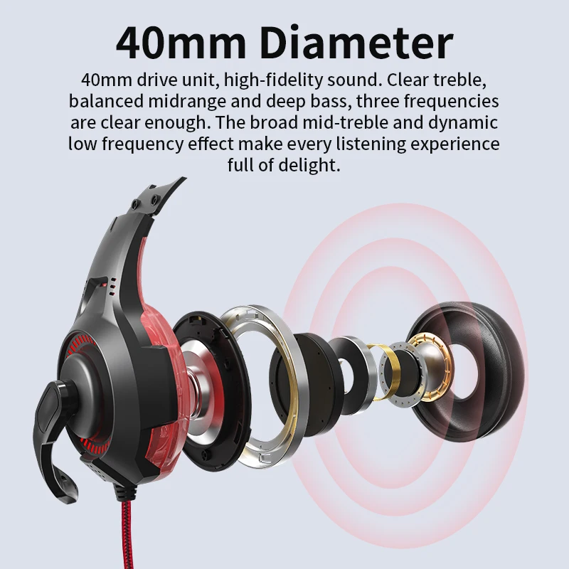 bluedio d5 gaming headphone computer headset usb 3 5mm wired headphone on ear headphone with mic led light for gamer pc laptop free global shipping