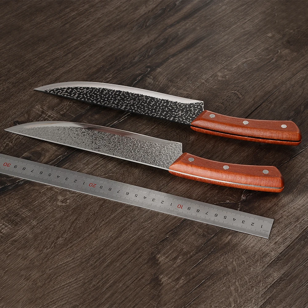 8 дюймов Kiritsuke нож для выживания полный Tang Кливер шеф-повара кованые столовые