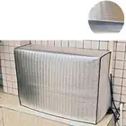 Металлическая алюминиевая пленка, крышка кондиционера, наружная Защита от солнца, серебристая наружная крышка кондиционера