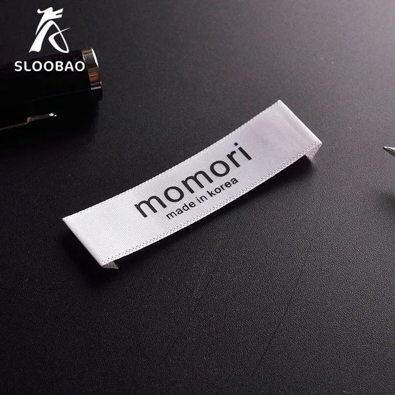 Индивидуальная индивидуальная бирка для одежды печать шелкография стирка