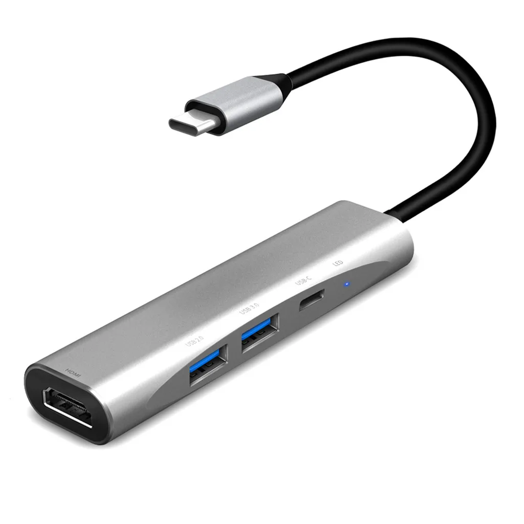 Ouhaobin USB Hub Type C к HDMI адаптер многопортовый концентратор USB3.1 зарядное устройство