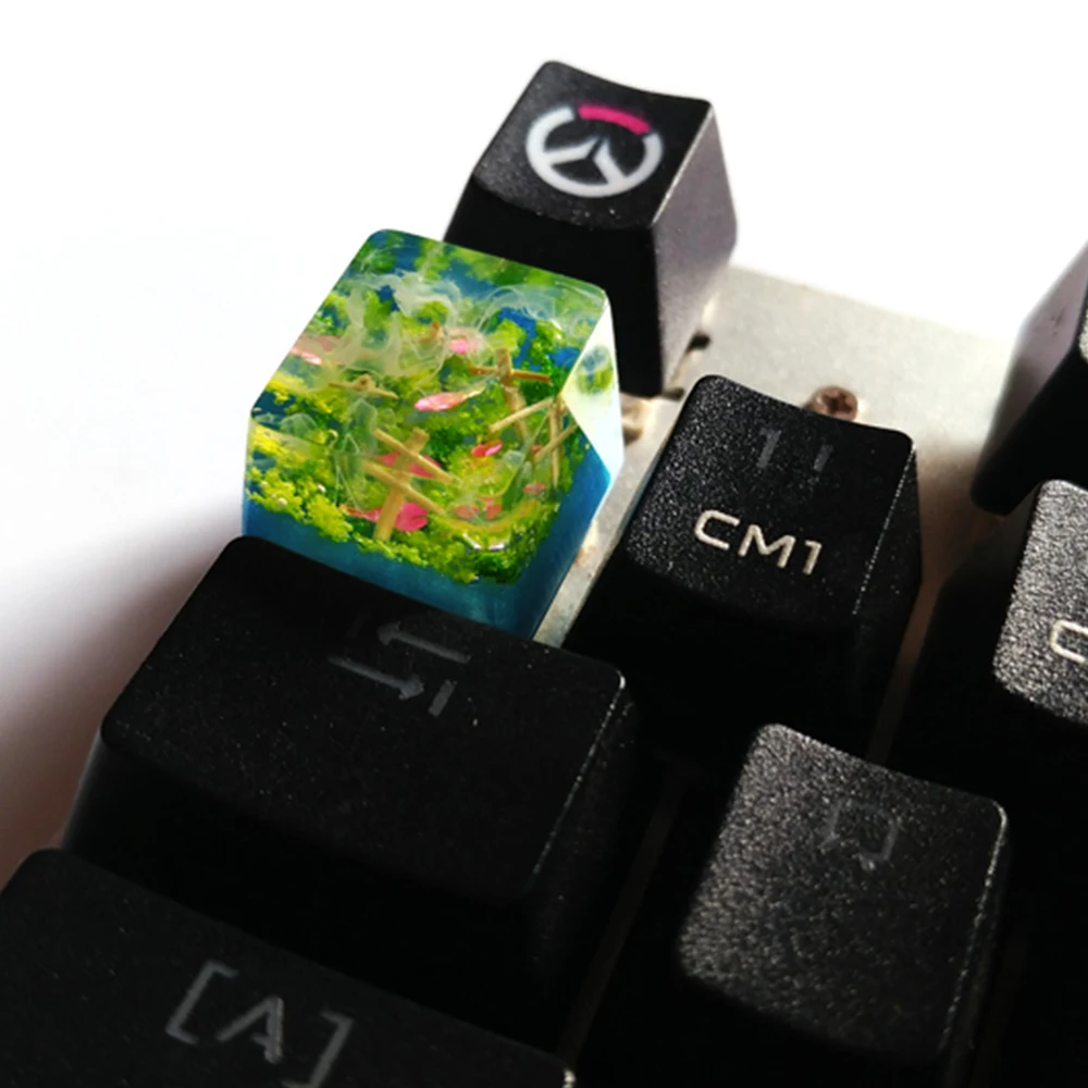 Pandora Planet смоляная Крышка для ключа с подсветкой для Cherry Mx механическая клавиатура ручной работы Fuji Mount Sky светящаяся крышка DIY клавиатура