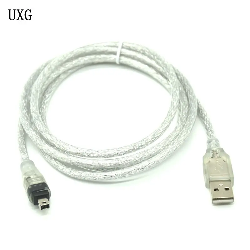 1 5 м футов USB 2 0 A штекер к Firewire IEEE 1394 4 контактный адаптера iLink шнур firewire кабель для