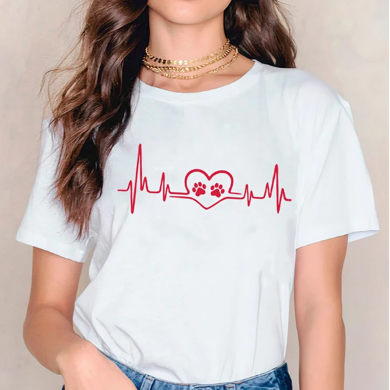 

T Shirts for Women T-shirts Dog Mom Cute Short Sleeve Summer Autumn Ladies Print Lady Womens Graphic Top Female Tee T-Shirt
