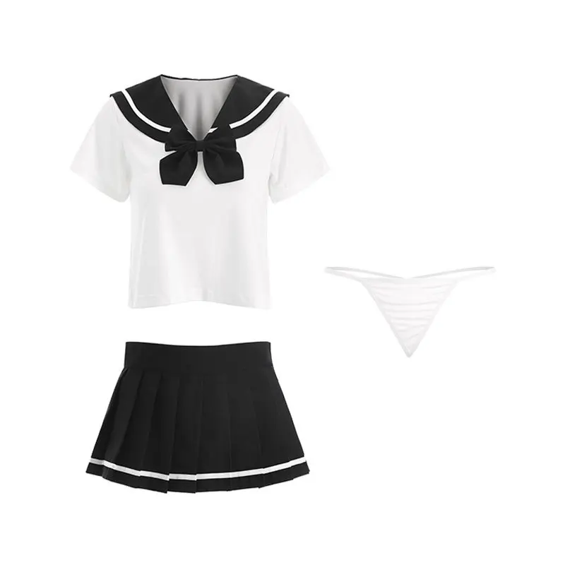 

Brand high-end sexy lingerie sexy waistless pure student uniform cosplay Japanese sailor uniform uniform set 600