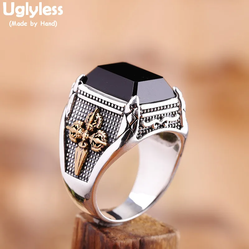 Кольца для мужчин без угли с крестиком из святого ваджры крутые буддистские