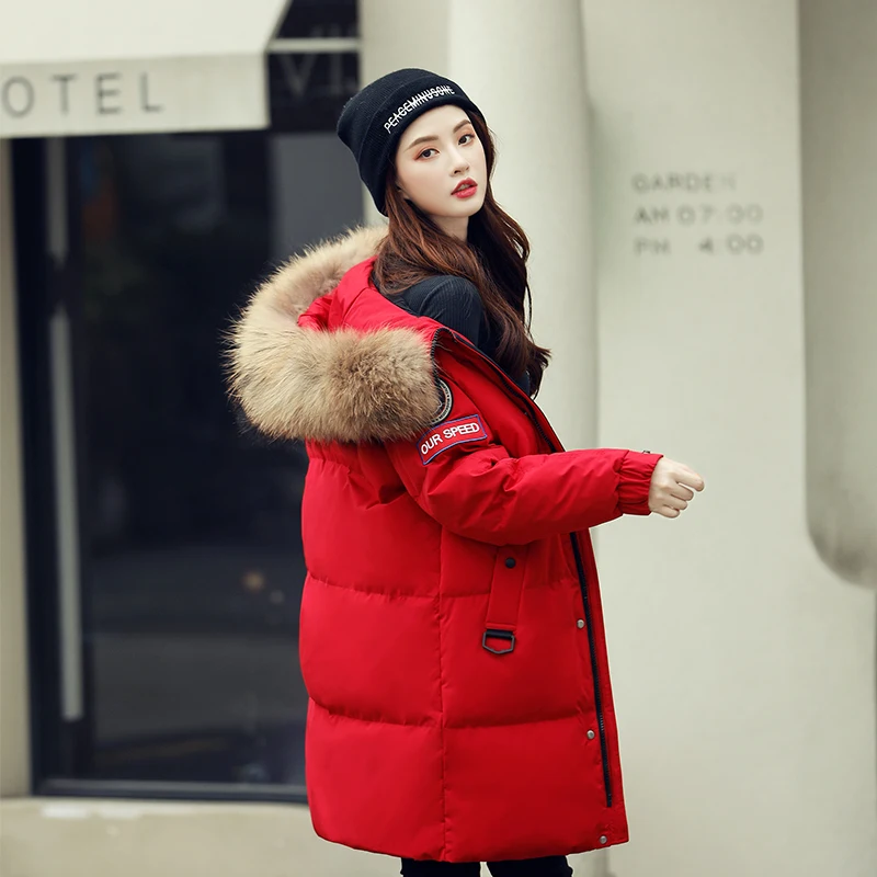 Official Flagship Store down Jacket Women's Winter New Mid-Length Thick Warm Hot Coat