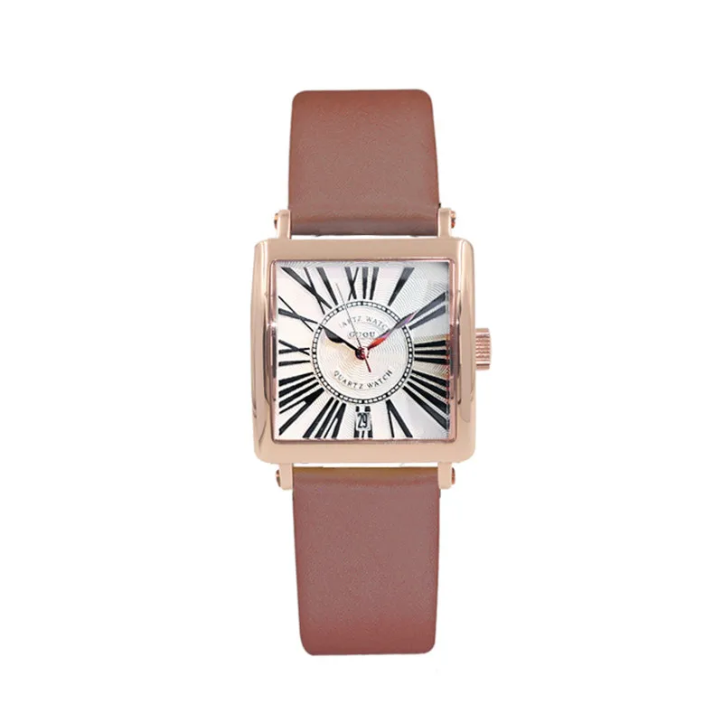 Часы наручные мужские кварцевые с римскими цифрами водонепроницаемые | Наручные