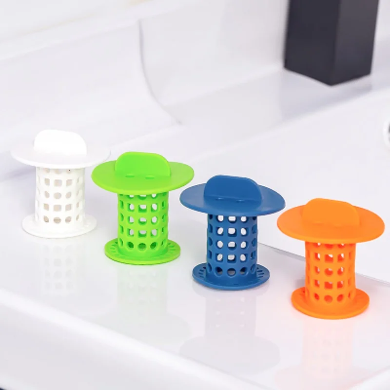 

Bathroom Drain Hair Catcher Bath Stopper Plug Sink Strainer Filter Sewer Dredge Small Mushroom Cylindrical Bathroom Accessories