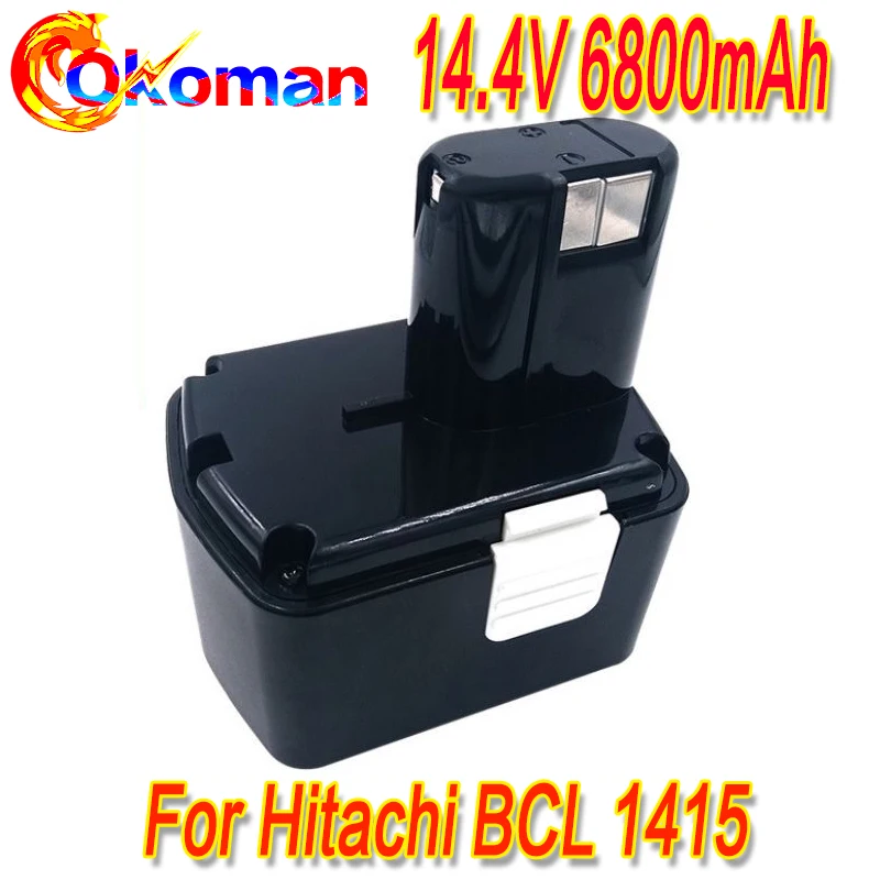 Аккумуляторная батарея для электроинструмента Hitachi 14 4 V 6800mAh Ni MH DS14DVF3 EB1414S EB1412S EB1414