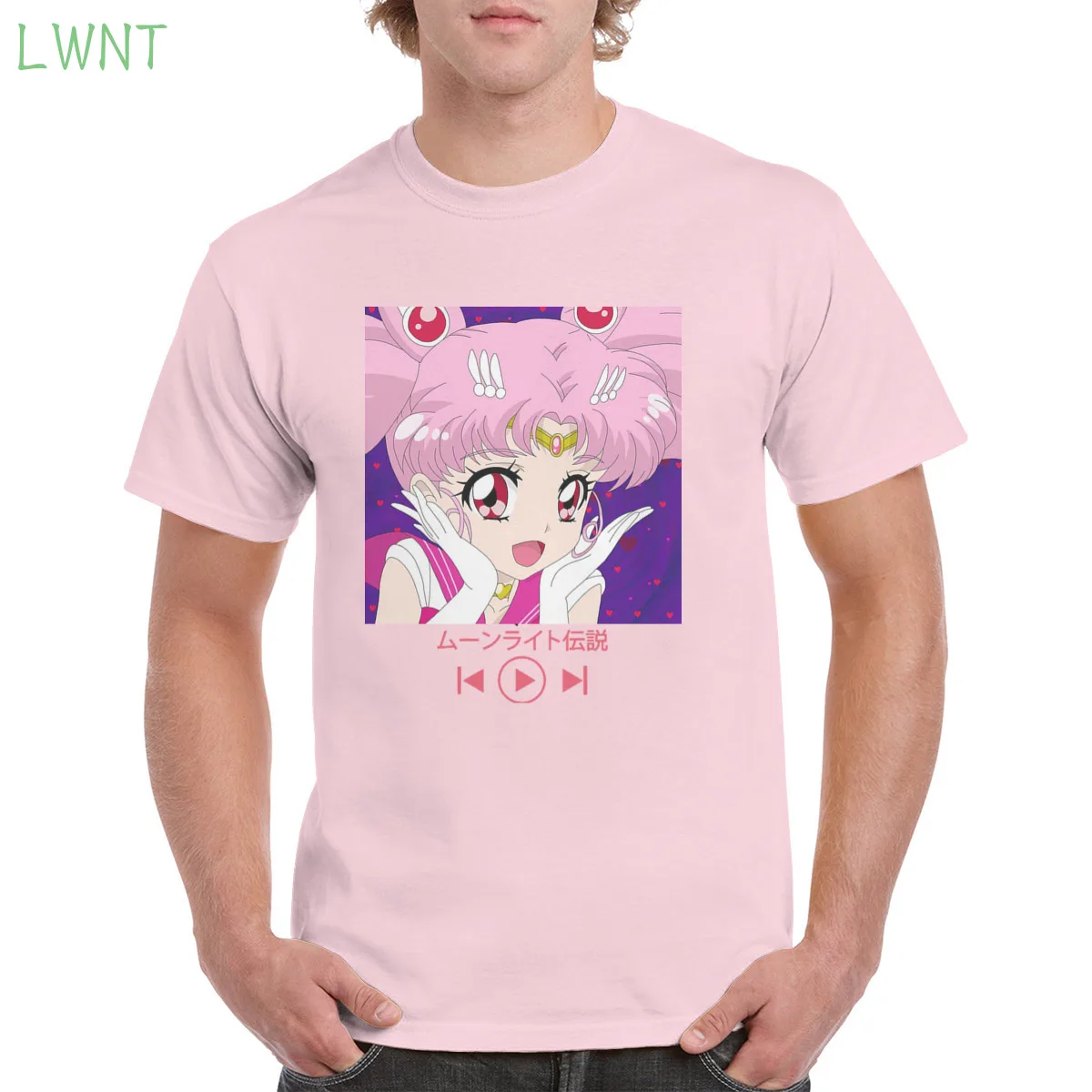 

100% Cotton Sailor Moon T shirt Top Harajuku Aesthetic T-shirt Oversized clothes Female/Man