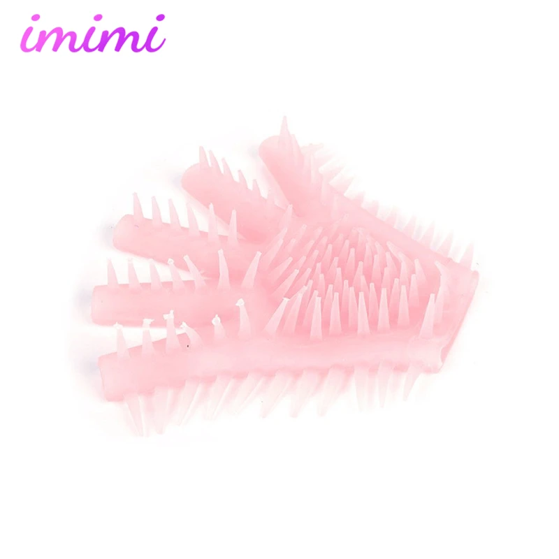 Силиконовые мягкие перчатки с шипами закрывающие грудную часть для взрослых