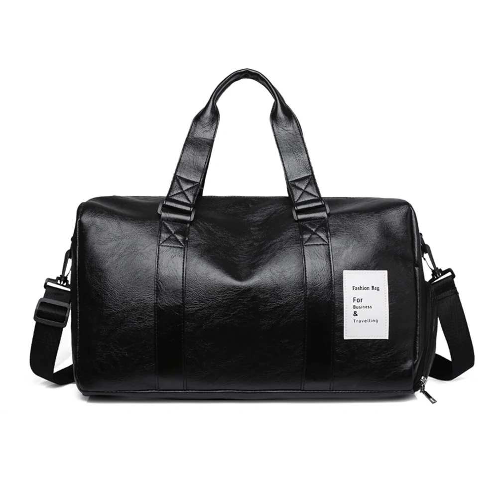 

2020 New Short-Distance Travel Fitness Bag Tide Female Yoga Sports Training Bag Male PU Waterproof Portable Travel Bags