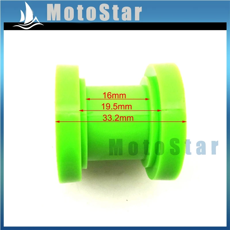 Зеленая натяжитель шкива 10 мм Направляющая цепи ролика для CRF50 XR50 KLX110 SSR Thumpstar