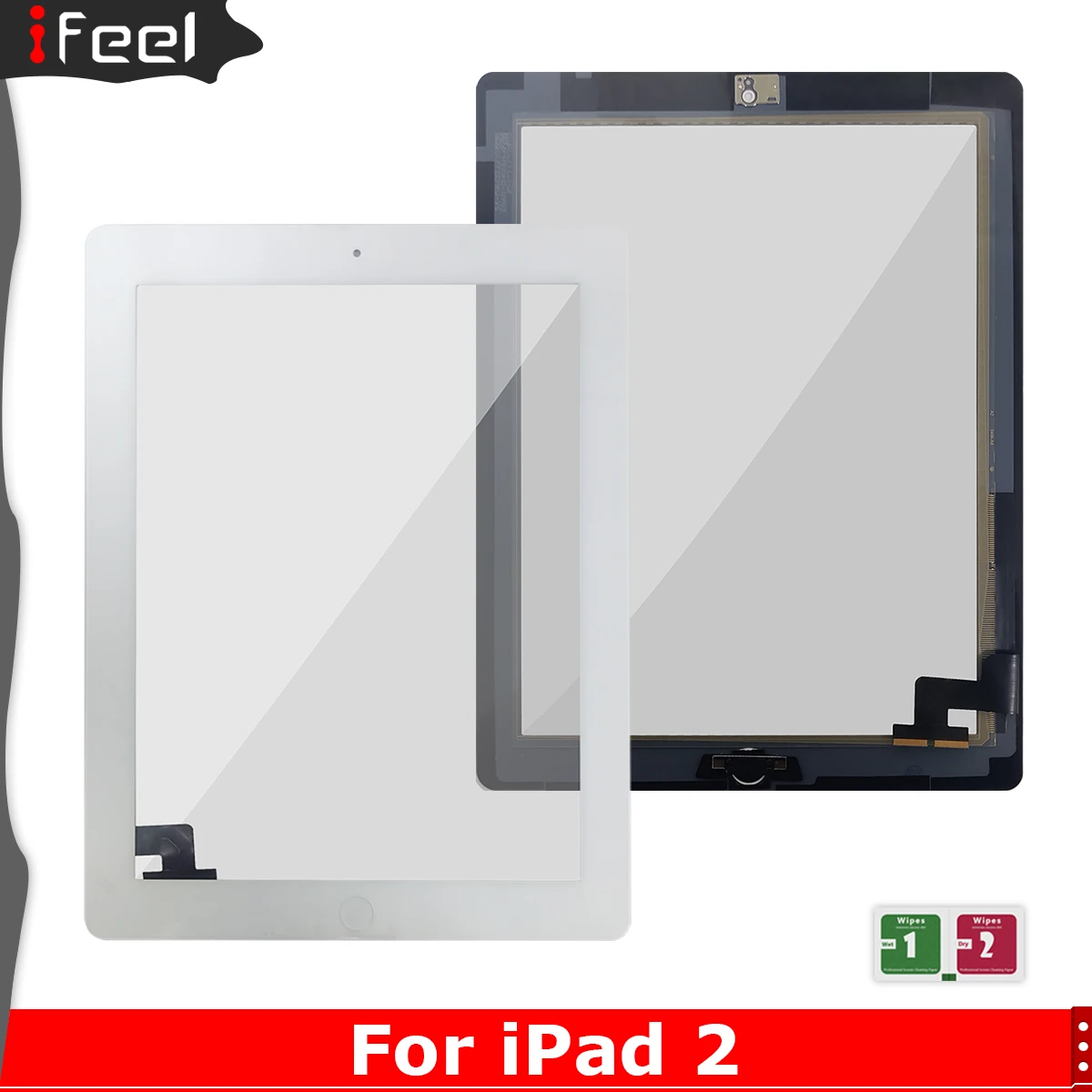 AAA++ Great 9.7&quot Touch Screen For iPad 2 A1395 A1396 A1397 Panel LCD Outer Display Replacement Digitizer Sensor Glass - купить по