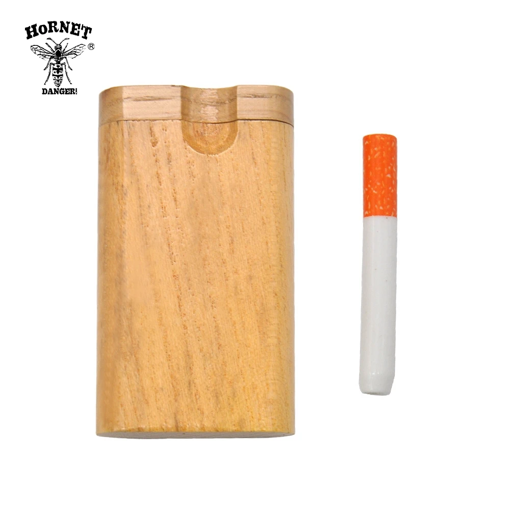 HORNET деревянная Dugout Digger One htter Pipe натуральная деревянная коробка для хранения с керамическим одним htter чехол для хранения ручных ложек