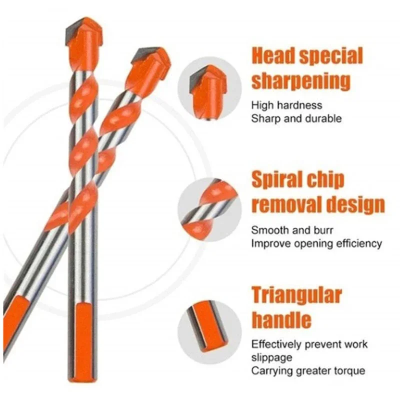 Сверла для бетона керамики плитки металла стен алмазной пилы 6/8/10/12 мм|Детали