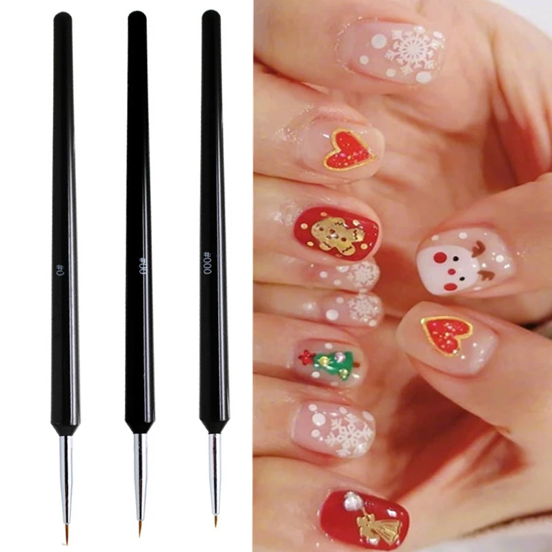 Nail Art Краски ing ручка нейл основы светильник терапии рисовать линия нарисовать
