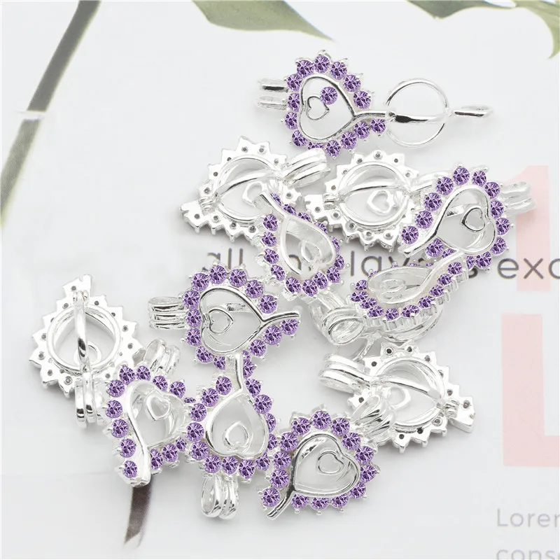 10 шт. Яркая Серебряная Фотолюминесцентная подвеска в виде клетки ароматерапия