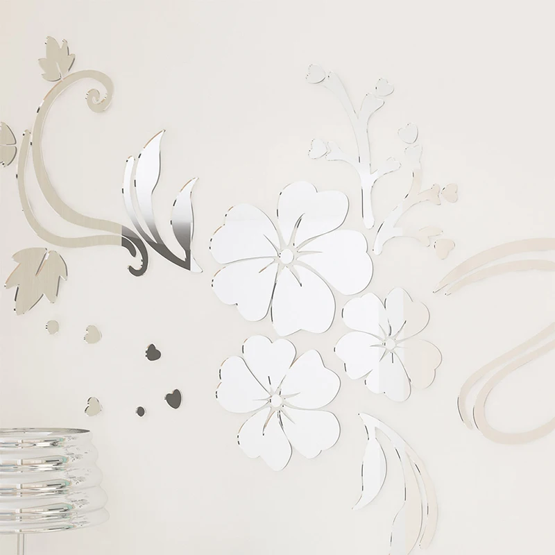 Новый 3D большой цветок стикер на стену спальня изголовье диван фон акриловая