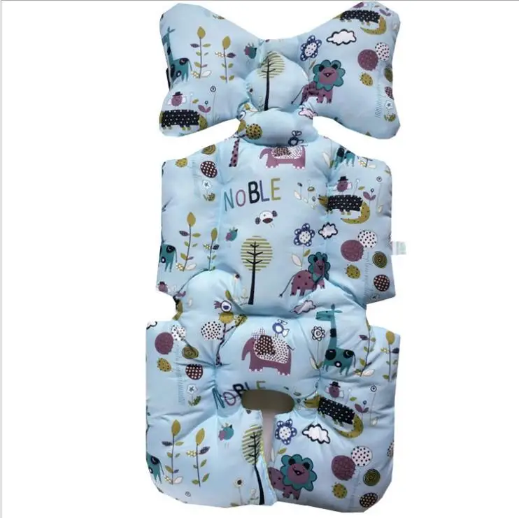 blue animal Сиденье для детской коляски Pad Four Seasons мягкое сиденье подушки детская тележка коврики деревьев дети перевозки лайнер интимные аксессуары Coussin sette матрас в коляску - Цвет: blue animal