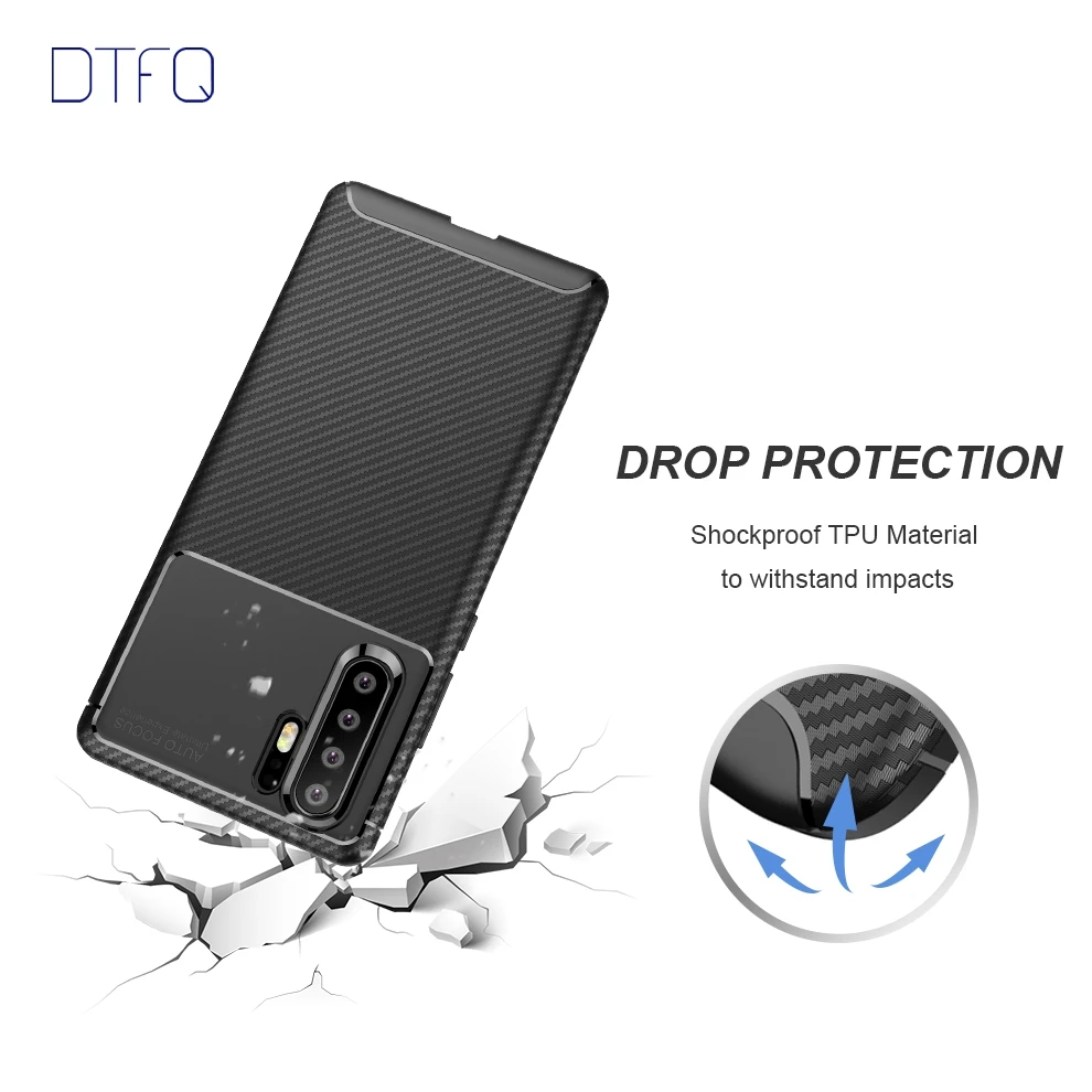 DTFQ чехол для huawei P30 Lite Pro Мягкая силиконовая задняя крышка ТПУ противоударный