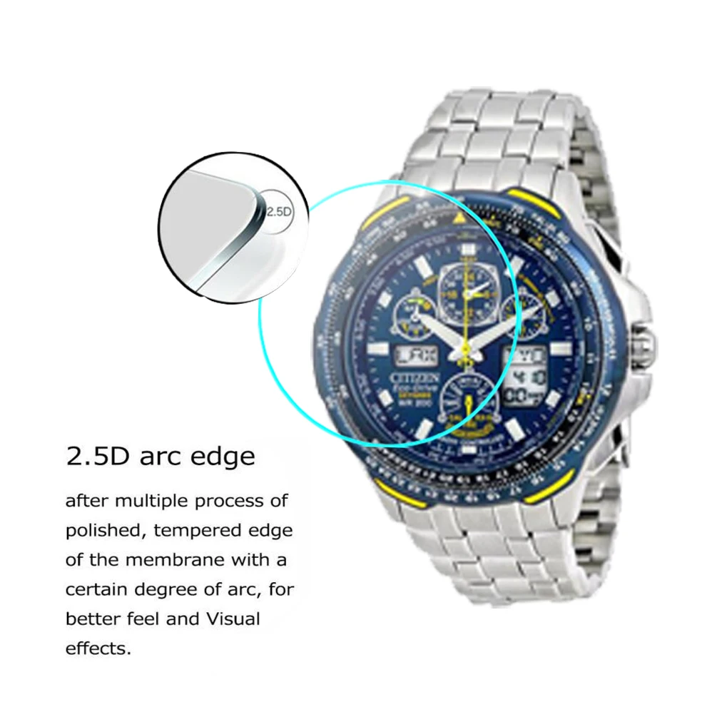 2 шт. 2.5D HD высококачественное стекло против царапин для Citizen Eco-Drive JY0040-59L 0040 пленка