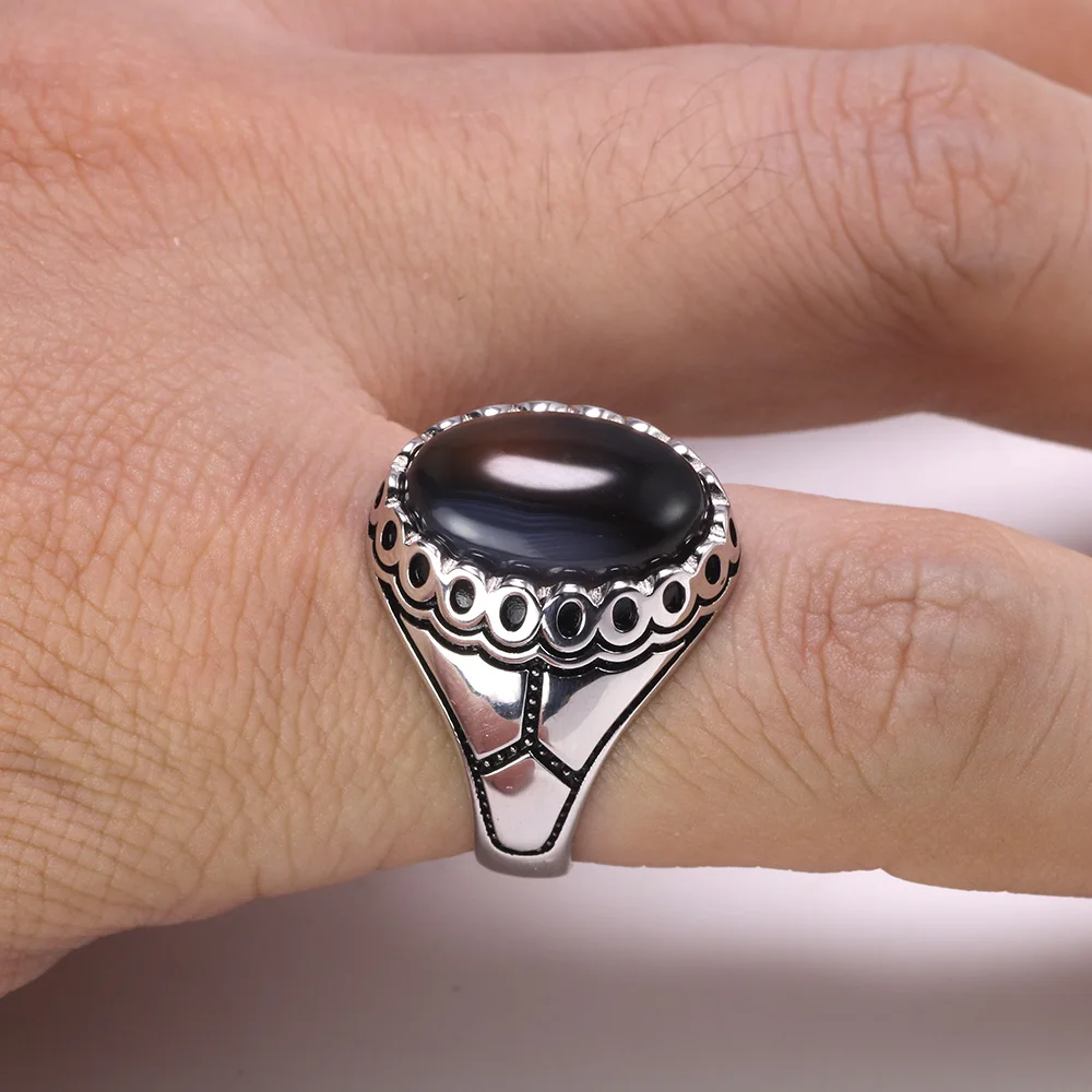 Для настоящих солидных 925 стерлингового серебра серьги-кольца антикварный