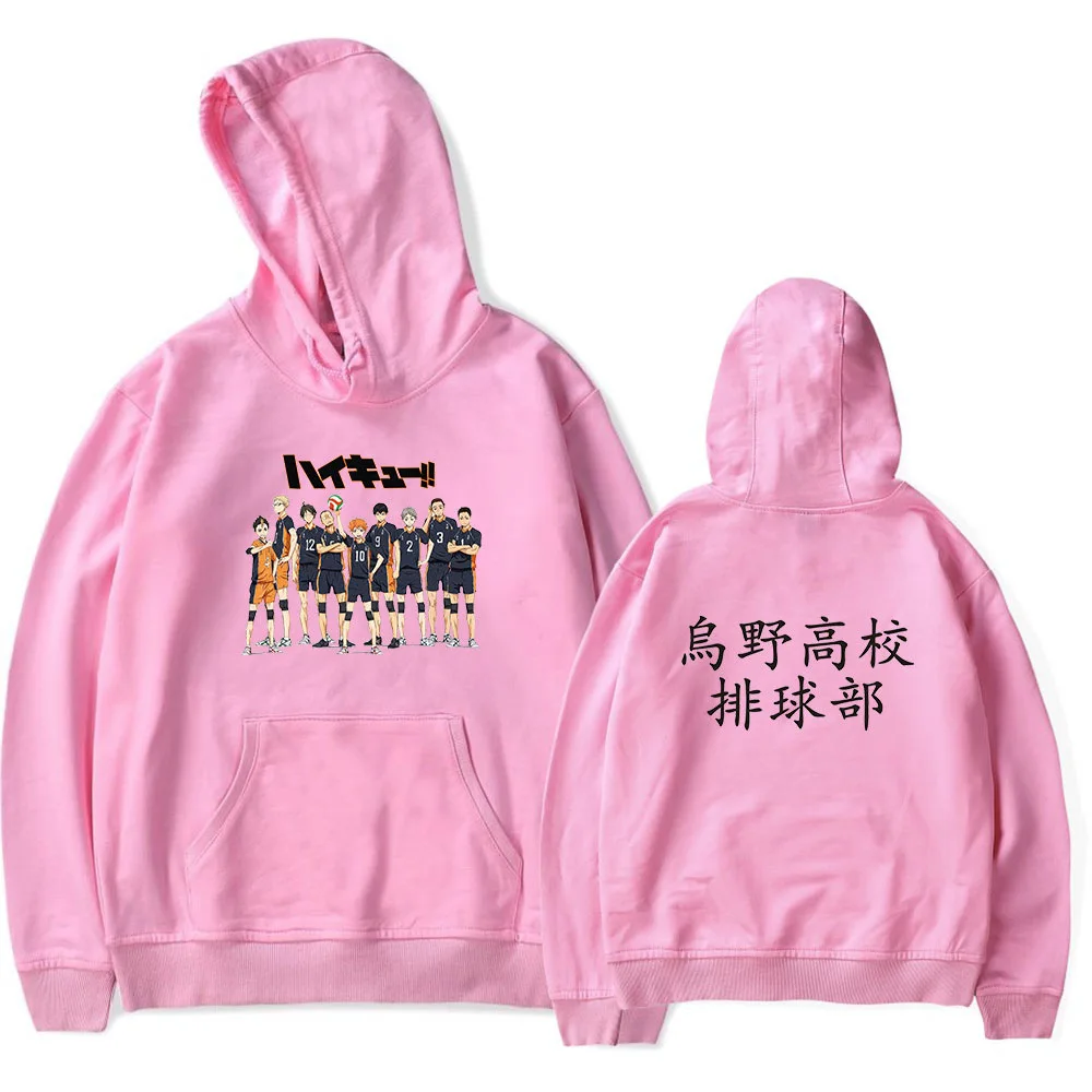 

Japan Anime Haikyuu Cosplay Hoodie Women Men Harajuku Sweatshirt Karasuno High School Pullover Hooded Jacket Casual Sportswear