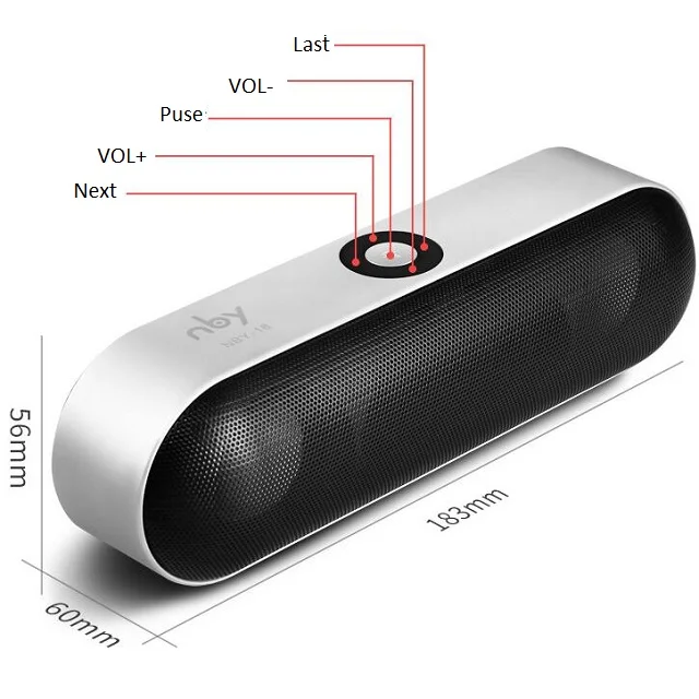 

Mini Bluetooth Speaker Subwoofer Portable Wireless Speaker Sound System 3D Stereo Music Surround Support Bluetooth TF AUX