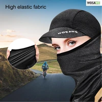 wosawe ice silk cycling cap headwear anti uv riding headgear bike bandana hiking fishing face mask balaclava sunhat with brim