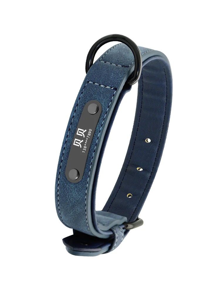 Собачий ошейник для питомцев Большой собачий золотистый волос удостоверение