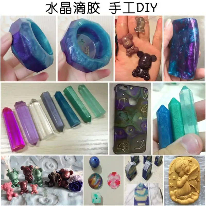 

30 Pcs/set DIY Handmade Pearlescent Powder Drop Glue Silicone Epoxy Mold Accessories Crystal Mud Slime Glitter Powders