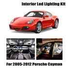 15 шт. Canbus светодиодный номерной знак лампа внутренняя карта купольные лампы Комплект для 2005-2012 Porsche Cayman грузовой дверной светильник