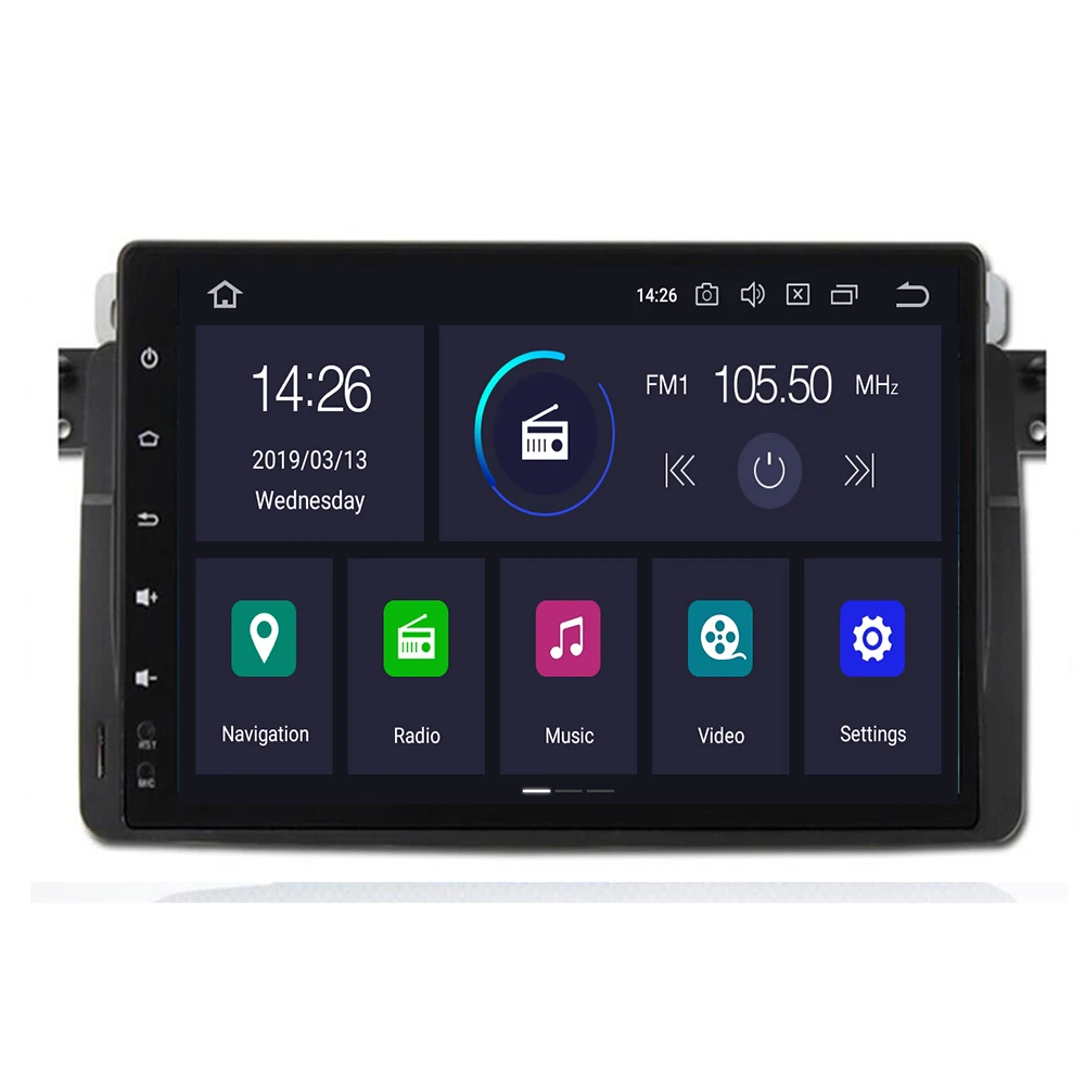 2Din Android 10 8core64G Автомобильный мультимедийный плеер для BMW E46 M3 Rover 75 Coupe Навигация DVD