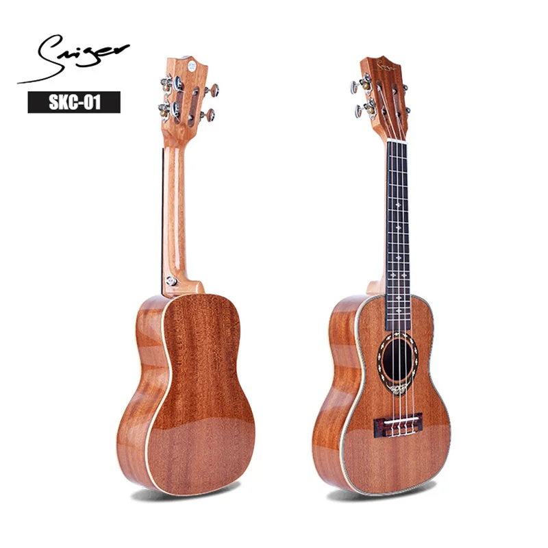 

Smiger Sapele Ukulele SKC-01 24 Inch Concert Hawaii Ukulele High-Gloss Die-cast Mahogany Neck 4 Strings Guitar Music Instrument