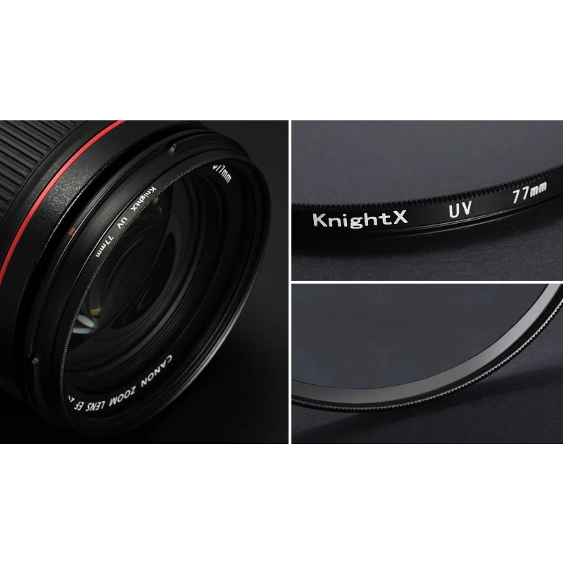 УФ фильтр KnightX HD MC MCUV набор аксессуаров для canon sony nikon d5300 50d photo 700d 1200d 49 52 55 58 62 67 72 77
