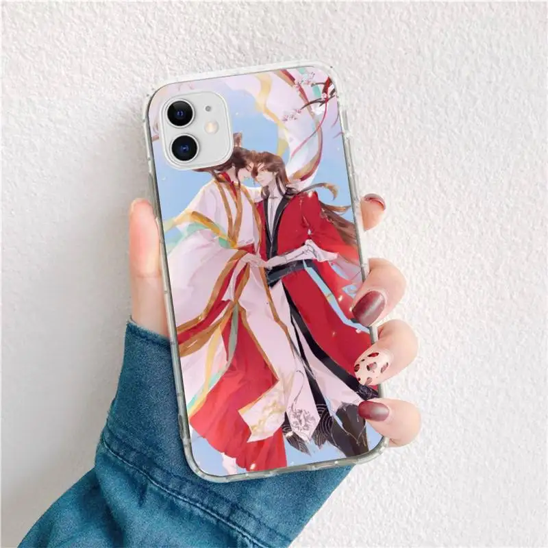 usakpgrt tian guan ci fu painted shell phone case for iphone 12 pro max 11 pro xs max 8 7 6 6s plus x 5s se 2020 xr cover free global shipping